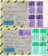 Postal History Cover: Brazil Stamps On 4 Covers, Brasilia - Lettres & Documents