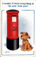 G7734 - Donald McGill Little Dog Posting In Red Letter Box - Wills, John