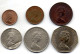 JERSEY, Set Of Six Coins 1/2, 1, 2, 5, 10, 50 New Pence, Bronze, Copper-Nickel, Year 1969-80, KM #29, 30, 31, 32, 33, 34 - Jersey