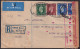 F-EX40233 ENGLAND UK GREAT BRITAIN 1937 REGISTERED COVER CENSORSHIP TO SPAIN.  - Briefe U. Dokumente