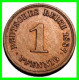 ALEMANIA – GERMANY - IMPERIO MONEDA DE COBRE DIAMETRO 17.5 Mm. DEL AÑO 1887 – CECA-E- KM-1  GOBERNANTE: GUILLERMO I - 1 Pfennig