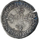 France, Henri III, Franc Au Col Plat, 1577, Rouen, TB+, Argent, Gadoury:496 - 1574-1589 Hendrik III