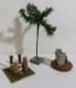 47020 Cs13 Presepe Accessori - Albero + 2 Cataste Legno - Crèches De Noël