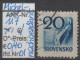 1943 - SLOWAKEI - ZM (Zeitungsmarken) "Letter N V. Zeitung" 20 H Dkl'ultramarin - O Gestempelt - S.Scan (117o 01-02 Slo) - Used Stamps