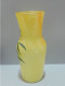 Delcampe - -JOLI VASE VERRE LEGRAS émaillé Fleurs émail Peint Jaune & émail Extérieur    E - Vasi