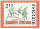 Sweden Sport Stamps On Postcards - Timbres (représentations)