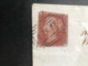 1844 GB Penny Red Imperf Stamp Cover 155 Post Mark See Photos - Covers & Documents