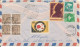 India Registered Air Mail Cover Sent To Finland 19-11-1967 With A Lot Of Stamps On Front And Backside Of The Cover - Airmail