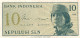 INDONESIE MONNAIE BILLET 1964 NEUF 10 SEPULUH SEN BANK INDONESIA ASIE DU SUD-EST N° DAZ 067718 2 SIGNATURES 105mm X 52mm - Chine