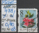 2004 - SLOWAKEI - FM/DM "Blumen - Lilie" 8 Sk Mehrf. - O Gestempelt - S.Scan (478o 01-03 Slowakei) - Used Stamps