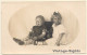 2 Sweet Baby Girls & Teddy Bear (Vintage RPPC ~1920s/1930s) - Jeux Et Jouets