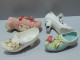 Delcampe - - LOT 6 Grands SABOTS CHAUSSURES PORCELAINE BARBOTINE COLLECTION VITRINE  E - Autres & Non Classés