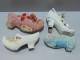 Delcampe - - LOT 6 Grands SABOTS CHAUSSURES PORCELAINE BARBOTINE COLLECTION VITRINE  E - Altri & Non Classificati