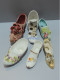 Delcampe - - LOT 6 Grands SABOTS CHAUSSURES PORCELAINE BARBOTINE COLLECTION VITRINE  E - Otros & Sin Clasificación