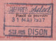 Fiscaux 1937 Chaussures Select Dison Belgique Zal Op Het Kantoor Komen - Documents