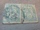 Type Blanc - 5c - Yt 111 - Vert-bleu - Double Oblitérés - Année 1900 - - 1900-29 Blanc