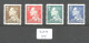 DAN YT 398a/399a/402a/403a En XX - Unused Stamps