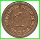 ALEMANIA – GERMANY - IMPERIO MONEDA DE COBRE DIAMETRO 17.5 Mm. DEL AÑO 1896 – CECA-D- KM-10  GOBERNANTE: WILHELM II - 1 Pfennig