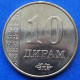 TAJIKISTAN - 10 Dirams 2011 KM# 24 Independent Republic (1991) - Edelweiss Coins - Takiyistán