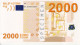 4 SPÉCIMEN 2009 VRAIE FAUSSE MONNAIE 2000 EURO SANS VALEUR DOCUMENT FICTIF NEUF AVEC BRACELET 165X9cm - Ficción & Especímenes