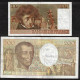 FRANCE - Lot De 2 Billets Français - 10 F Berlioz - 3.7.1975 - 200 F Montesquieu - 1992 - Sin Clasificación