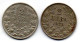 BULGARIA, Set Of Two Coins 2 Leva, Copper-Nickel, Year 1925, 1925p, KM # 38 - Bulgarie