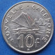 NEW CALEDONIA - 10 Francs 2004 KM# 11 French Associated State (1998) - Edelweiss Coins - Nouvelle-Calédonie