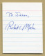 Robert C. Merton - American Economist - Signed Card + Photo - Nobel Prize - Inventors & Scientists