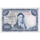 Billet, Espagne, 500 Pesetas, 1954, 1954-07-22, KM:148a, TTB - 500 Pesetas