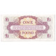 Billet, Grande-Bretagne, 1 Pound, Undated (1962), KM:M36a, NEUF - Fuerzas Armadas Británicas & Recibos Especiales