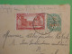 D100  MAROC  LETTRE  DEVANT ENTIER 1920 FEZ A ALGER  ALGERIE +SURCHARGES +AFF. INTERESSANT++++ - Cartas & Documentos
