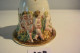 C108 Ancienne Cloche En Capodimonte Italy Décor D'angelots - Capodimonte (ITA)