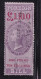 GB Fiscals / Revenues Foreign Bill;  £1/10/  Lilac And Carmine Average Used Barefoot 65 (thick Glossy Paper) - Fiscaux