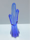 Delcampe - -JOLI VASE VERRE BLEU VINTAGE COLLECTION DECO VITRINE XXe    E - Vasen