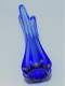 Delcampe - -JOLI VASE VERRE BLEU VINTAGE COLLECTION DECO VITRINE XXe    E - Vasen