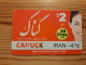 Prepaid Phonecard Iran, Canuck Telecom - Irán