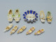 -LOT MINIATURES PORCELAINE LANGEAIS 1 PANIER & 4 Sabots + 5 Chaussures Vitrine  E - Altri & Non Classificati