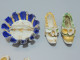 -LOT MINIATURES PORCELAINE LANGEAIS 1 PANIER & 4 Sabots + 5 Chaussures Vitrine  E - Altri & Non Classificati