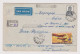 Russia Soviet Union USSR 1951 Registered Airmail Cover W/Mi#1596 (2R.) Airplane, Aviation Sport, Sent To Bulgaria /64684 - Briefe U. Dokumente