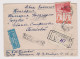 Russia Soviet Union USSR 1957 Reg. Airmail Cover W/Mi#2016 (60k.) LENIN Stamp, Uzbekistan-Tashkent To Bulgaria (L66723) - Briefe U. Dokumente