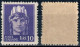 LUOGOTENENZA 1945 FRANCOBOLLO DA L. 10 EMISSIONE DI NOVARA SENZA FASCI SENZA FILIGRANA - NUOVO MNH ** SASSONE 542 - Neufs