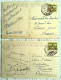 2 CPA VATICAN ROME ITALIE Tàd 1932 1933 Citta Del Vaticano Poste Timbre Ajout Surcharge - Brieven En Documenten