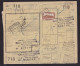 DDFF 159 - Timbres Chemin De Fer En MULTIPLES - Bloc Bdf De 20 X 0.80 F - S/ Bulletin D'Expédition - Gare De BINCHE 1950 - Documenten & Fragmenten