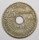 Tunisie, 25 Centimes En-Naceur, 1920, Cupro-nickel - Tunesien