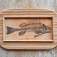 Fish Skeleton Decoration Art Handmade 235x87mm Bamboo Sticks 03061 - Jugendstil / Art Déco