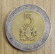 Kenya, Year 1997, Used, 5 Shillings (very Small Coin ) 1,5 Cm From Top To Above - Kenia