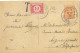 At1: Pk: 1ct Op S.M.met Noodstempel: 2E OOSTENDE 2^ Ostende 19-20 19 11 1919 : Maand : 11 Ipv XI .. - Foruna (1919)