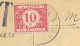 At1: Pk: 1ct Op S.M.met Noodstempel: 2E OOSTENDE 2^ Ostende 19-20 19 11 1919 : Maand : 11 Ipv XI .. - Fortune Cancels (1919)