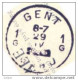 Zz258: 10ct Semeuse >> 1G GENT 1G  6-7 19 IV ___ Zonder Jaaraanduiding: (= Noodstempel) - Foruna (1919)
