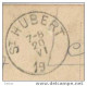 _Q437: Fantasiekaart Verstuurd: S.M. : ST.HUBERT 19__ : Onvolledig Jaar : Noodstempel - Fortune (1919)